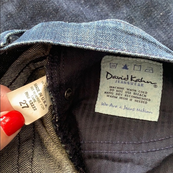 David Kahn Relaxed Dark Wash Jeans - Picture 6 of 8